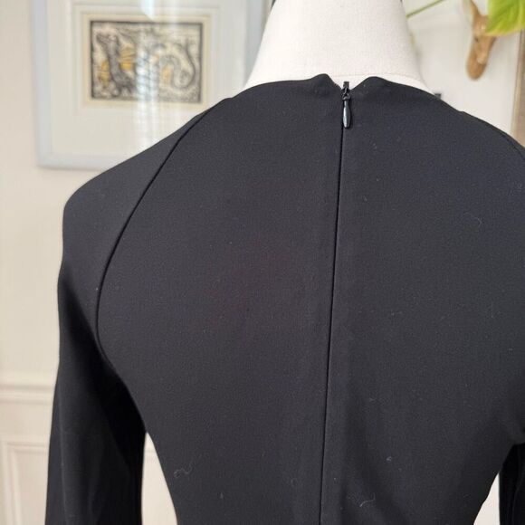 Cache Gold Stud Sheath Dress Long Sleeve LBD Dress 6 - Picture 7 of 8